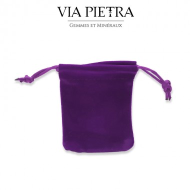 Pochette velours violet de protection pour petit pendule