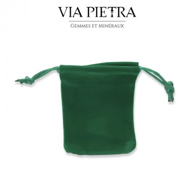 Pochette velours vert de protection pour petit pendule