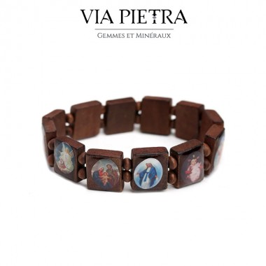 Bracelet de prière dizainier, bracelet des saints, bracelet religion élastique, bracelet des saints dizainier