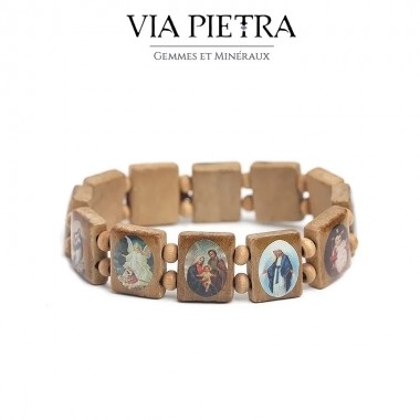 Bracelet de prière dizainier, bracelet des saints, bracelet religion élastique, bracelet des saints dizainier