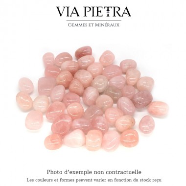 Pierre roulée quartz rose, vertu bienfait quartz rose, galet quartz rose lithothérapie, quartz pas cher