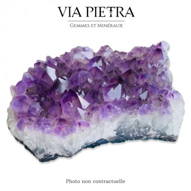 Pierre brute, minéraux cristaux Améthyste, pierre naturelle lithothérapie Améthyste - Brésil, vertu bienfait Améthyste